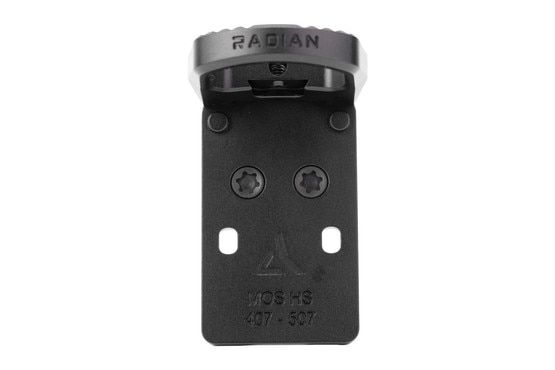 Easy to install Holosun optic mount, black.